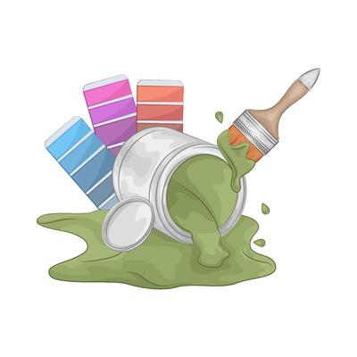 Illustration of paint bucket