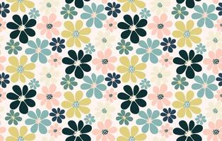 flower pattern background for design. Colorful shapes seamless pattern background. vector