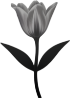 Charming tulip clipart adds spring vibes. AI-generated. png