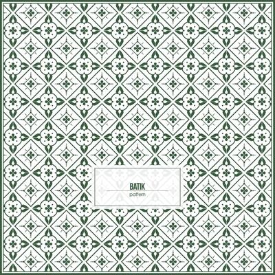 Symmetrical batik pattern with multiple rhombus shape