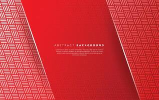 modern red white abstract background template with shadow vector