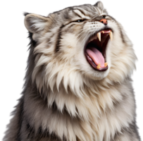 The fluffy Pallas cat is adorably captivating. AI-generated. png