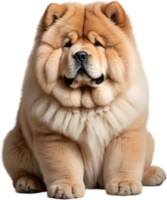 Adorable fluffy Chow Chow puppy clipart. AI-generated. png