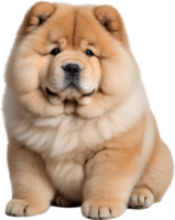 Adorable fluffy Chow Chow puppy clipart. AI-generated. png