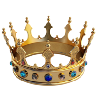 Gold crown On Transparent Background. png