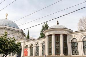 Istanbul, Turkey, April 15, 2023, Street towards Column of Constantine. Near the Square of the Column of Constantine. photo