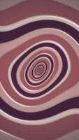 Vertical - retro 1970s warped circles pattern background with gently moving trippy circles in warm vintage color tones. This simple motion background animation is full HD and a seamless loop. video