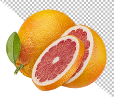 Grapefruit isolated on white background with clipping path psd