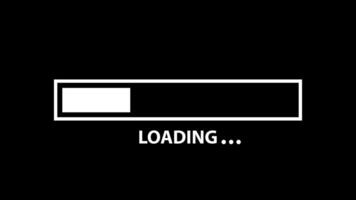 minimalist black and white icon bar with border for loading animated , motion graphic illustration design trailer, great for , web or app elements video