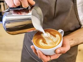 Making Latte Art photo