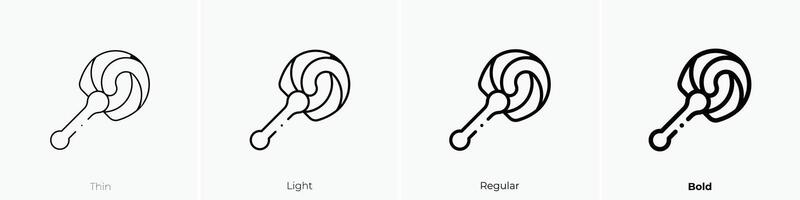fan icon. Thin, Light, Regular And Bold style design isolated on white background vector