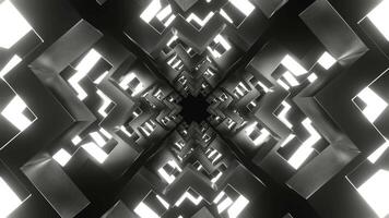 branco movimento através comovente néon formas fundo vj ciclo dentro 4k video