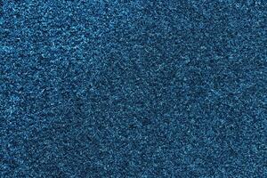 Blue Fleecy Material Texture. Detailed Fibers Fluffy Surface Background. photo
