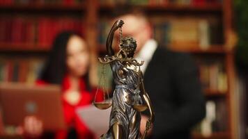 Business meeting, staff and collaboration with teamwork for a legal strategy in an advocate office. Lawyer with documents and tech in a brainstorm meet planning with innovation for a case. video