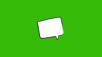 Speech bubble animation, chat talking speech bubble animation. 4K Resolution video