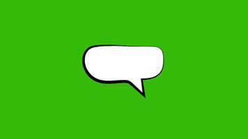 Speech bubble animation, chat talking speech bubble animation. 4K Resolution video