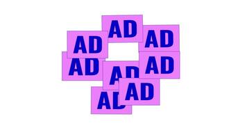 Multiple ads appearance line 2D animation. Online promo. Too much targeting activity 4K motion graphic. Digital marketing tools linear animated cartoon flat concept, white background video