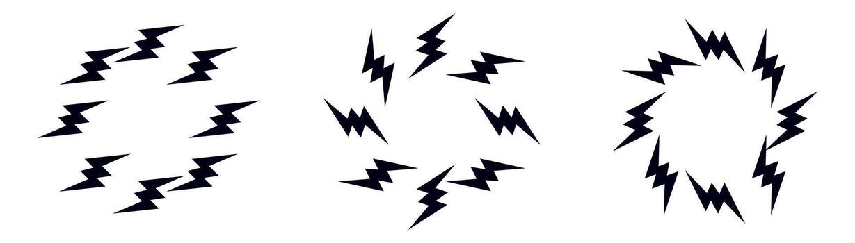 tornillo borrar circulo marco.flash relámpago redondo frontera vector