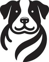isolated a graphic dog cute illustration of peaking. silhouette of dog . dignified poses on a white background. logo icon vector