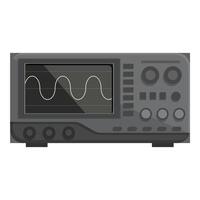 Flat of a modern digital oscilloscope, an essential tool for electronic signal analysis vector