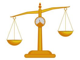 weighing scale, Empty dishes moving up and down trying to find their balance. Seamless looping animation video
