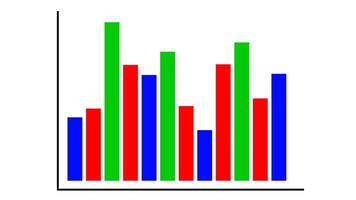 Graph animation. background with motion graph financial information video