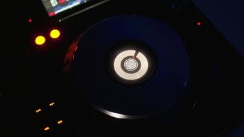 Closeup View Of Modern DJ Mixer With Flashing Lights, Fun And Joy In Nightclubs, Clubbing And Enjoy video