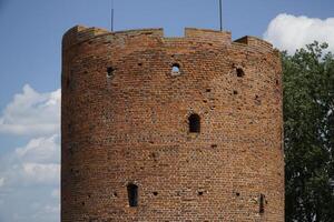 Ciechanow, Poland - June 8th, 2024 - Round tower at Castle of the Masovian Dukes photo