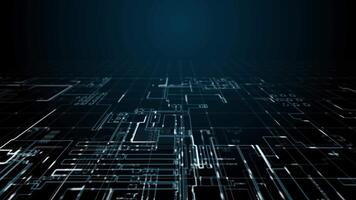 Abstract circuit line digital seamless loop motion background video