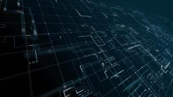 Abstract circuit line digital seamless loop motion background video