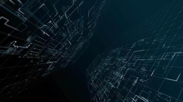 Abstract circuit line digital seamless loop motion background video
