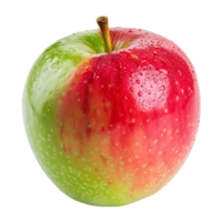 A single red and green apple, isolated on a transparent backgroundA single red and green apple, isolated on a transparent background png