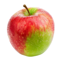 A single red and green apple, isolated on a transparent backgroundA single red and green apple, isolated on a transparent background png