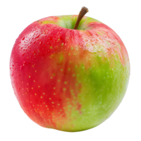 A single red and green apple, isolated on a transparent backgroundA single red and green apple, isolated on a transparent background png