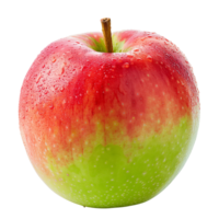 A single red and green apple, isolated on a transparent backgroundA single red and green apple, isolated on a transparent background png