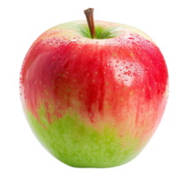 A single red and green apple, isolated on a transparent backgroundA single red and green apple, isolated on a transparent background png