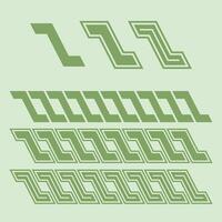 Chains flat design with green color pattern vector