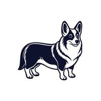 Corgi, Minimalist and Simple Silhouette vector