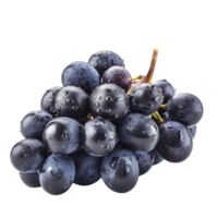 A cluster of grapes, isolated on a transparent background png