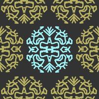 a seamless pattern with blue and green geometric shapes vector