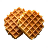Two waffles are stacked on top of each other png