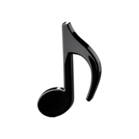 Beamed Musical Note Black Symbol isolated on transparent background png