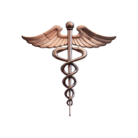 Caduceus Symbol isolated on transparent background png