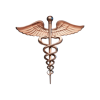 Caduceus Symbol isolated on transparent background png