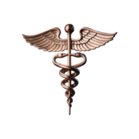Caduceus Symbol isolated on transparent background png