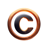 Copyright Symbol Symbol isolated on transparent background png
