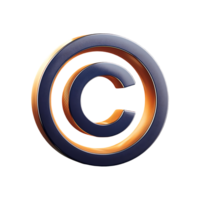 Copyright Symbol Symbol isolated on transparent background png