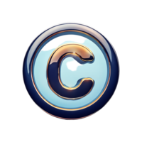 Copyright Symbol Symbol isolated on transparent background png