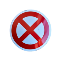 Cross Mark Icon No Symbol isolated on transparent background png