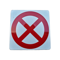 Cross Mark Icon No Symbol isolated on transparent background png